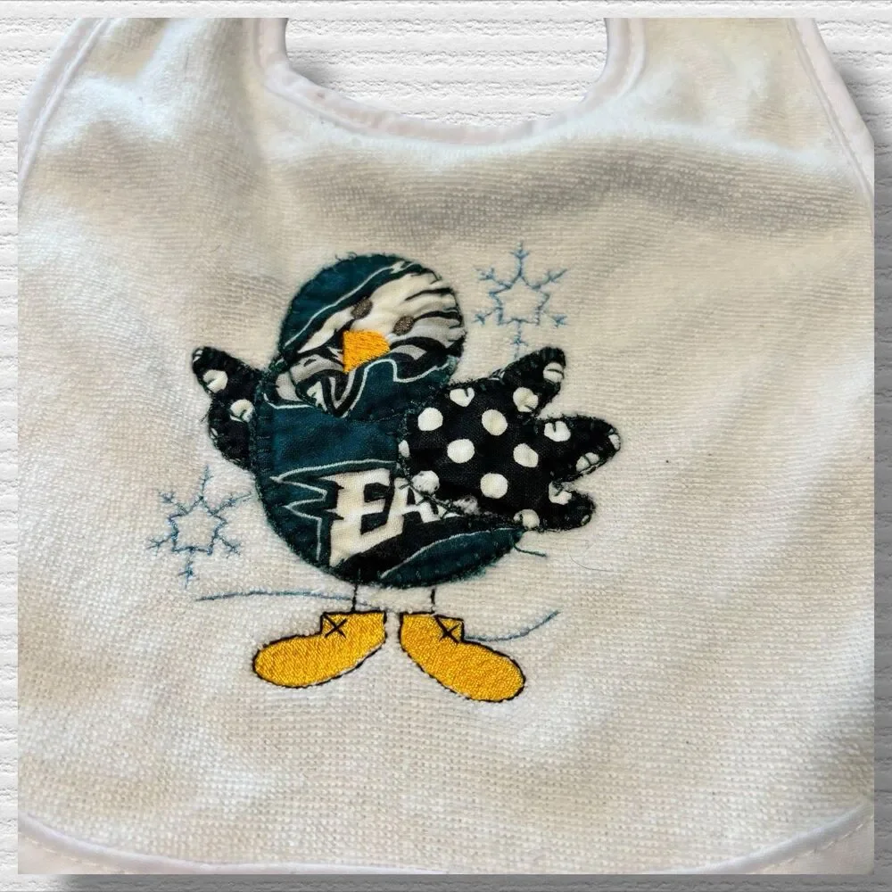 Philadelphia Eagles Patchwork Appliqué Bib